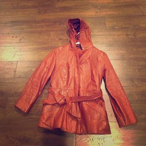 Vintage leather jacket rust